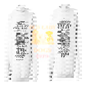 1979 An Old Lady Who Loves Dogs Sweatshirt | Mazezy