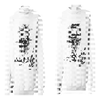 I Am 39 Plus 1 Middle Finger 40Th Birthday WIking Skull Sweater e - Cadeauxyz