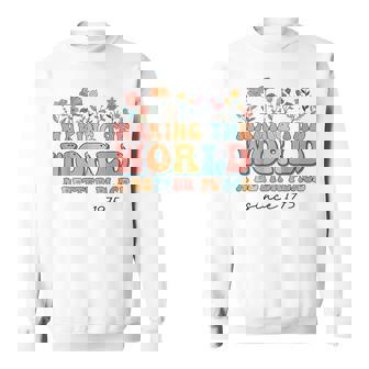49Th Birthday Making The World A Better Place Since 1975 Sweatshirt | Seseable UK