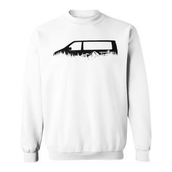 4X4 Offroad Camping T6 Outdoor Silhouette Nature Camping 4Wd Gray Sweatshirt - Geschenkecke