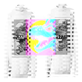 AI Deep Learned Of T-Rex Overtaking The Sun Tank Top Sweatshirt - Monsterry
