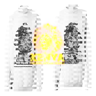 AFRICA Retro Kenya Samburu African Safari Lion Tank Top Sweatshirt - Monsterry