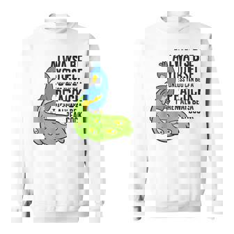 Always Be Yourself Unless You Can Be A Peacock Sweatshirt - Monsterry
