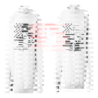American Flag Dirt Bike Apparel Dirt Bike Motocross Sweatshirt - Monsterry