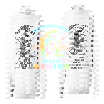 Autism Infinity TRex Neurodivergent Math Genius Sweatshirt - Monsterry