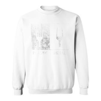 Backprint Plastik Heavy Metal Lustiges Musik Sweatshirt - Geschenkecke