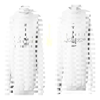 Bajista Instrumento Musical Latido Del Corazón Guitarra Bajo Manga Larga Camisa de entrenamiento - Regaloses
