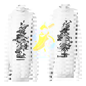 Banana Baseball Player Fruit Lovers Banana Baseball Sweatshirt - Seseable