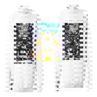 Battlemech Cyberpunk Sci-Fi Mech Warrior Robot Art Sweatshirt - Monsterry
