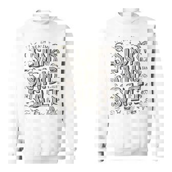 Beach Time Sun Sand Salt Sweatshirt - Monsterry