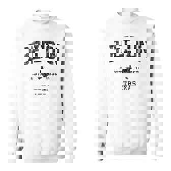 Belton Texas TX Vintage Sports Print Sweatshirt - Monsterry