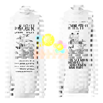 Bin Im Garten Mit Den Hummeln Bummeln Spruch Geschenk Für Gä Sweatshirt - Geschenkecke