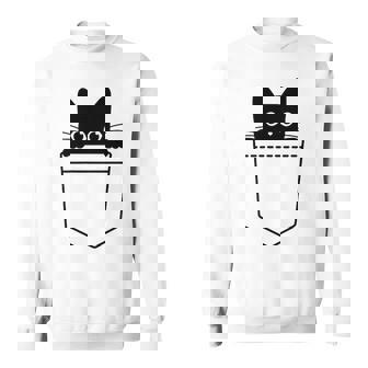 Bonito Diseño De Bolsillo De Gato Negro Para Amantes De Los Gatos Camisa de entrenamiento - Regaloses