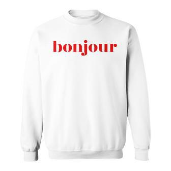 Bonjour For French Lovers Blue Sweatshirt - Geschenkecke