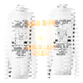 Boo Boo Lunch Lady Crew Cafeteria Halloween Costume Matching Sweatshirt - Monsterry