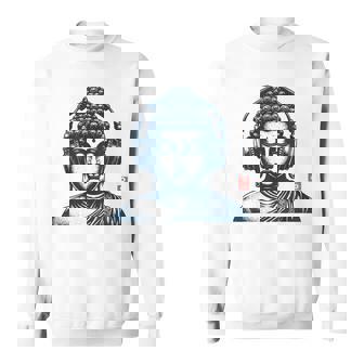 Bouddha Rétrointage Avec Écouteurs Sweater e - Cadeauxyz