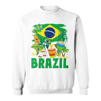 Brazil Flag Outfit Idea For Children Brazil & Brazilian Flag Yellow Sweatshirt - Geschenkecke