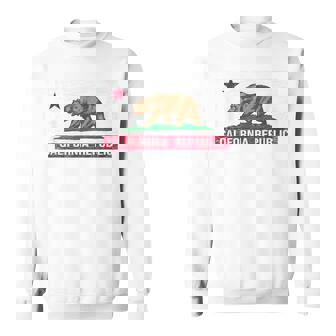 California Republic Flag Distressed Classic Camisa de entrenamiento - Regaloses