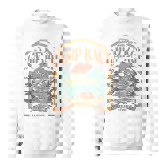 Camp Bach Vintage Team Bride Camping Bachelorette 2025 Sweatshirt - Monsterry