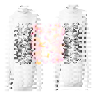 Canard Et Lapin Fleur De Cerisier Fleur Sakura Sweater e - Cadeauxyz