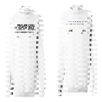 Canne À Pêche Mon Arme De Choix Sweater e - Cadeauxyz
