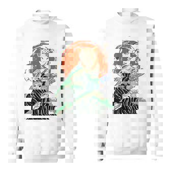 Chat Japonais Samurai Ninja La Grandeague Kanagawa Sur Le Dos Sweater e - Cadeauxyz