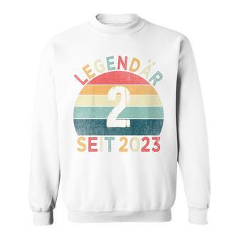 Children's 2Nd Birthday Legendary Since 2023Intage 2 Year Old Sweatshirt - Geschenkecke