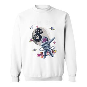 Children's Astronaut 8Th Birthday Boys 8 Years Space Astronomy Sweatshirt - Geschenkecke