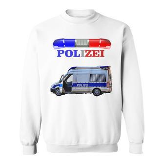 Children's Cool Police Motif With Car Sweatshirt - Geschenkecke