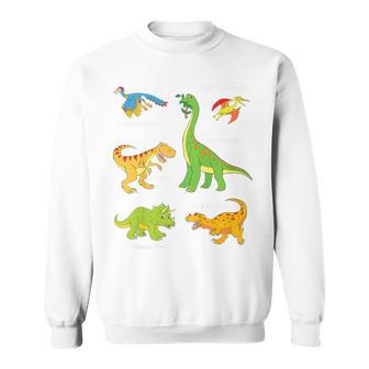 Children's Dinosaur Popular Dinos With Name Sweatshirt - Geschenkecke