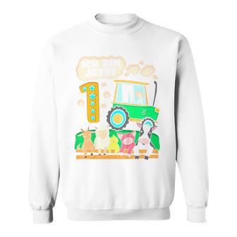 Children's First Birthday 1 Year Boy Tractor One Year Sweatshirt - Geschenkecke