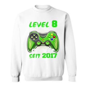 Children's Level 8 Birthday Boy Gamer 2017 8Th Birthday Sweatshirt - Geschenkecke