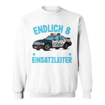 Children's Police 8 Years Boys Police 8Th Birthday Sweatshirt - Geschenkecke