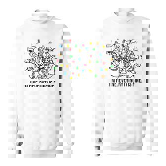 Christmas Lights I'm Fine Everything Is Fine Ugly Christmas Sweatshirt - Monsterry
