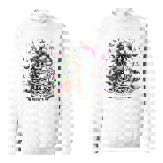 Christmas Sorta Merry Sorta Scary Skeleton Xmas Tree Sweatshirt - Monsterry