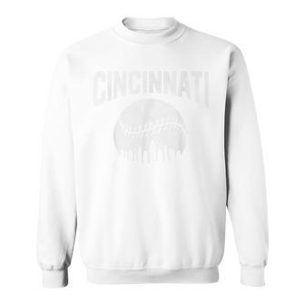 Cincinnati Baseball Ohio Skyline City Estilointage Día De Partido Camisa de entrenamiento - Regaloses