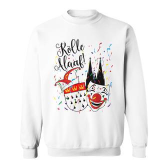 Cologne Cathedral Alaaf Confetti Carnival Parade Sweatshirt - Geschenkecke