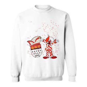 Cologne Cathedral Clown Kölle Alaaf Confetti Carnival Fashion Parade Sweatshirt - Geschenkecke