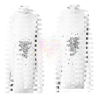 Confetti In Heart Carnival Confetti Costume Outfit Sweatshirt - Seseable