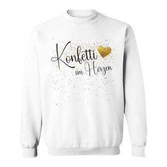 Confetti In Heart Fancy Dress Confetti Carnival Outfit Sweatshirt - Geschenkecke