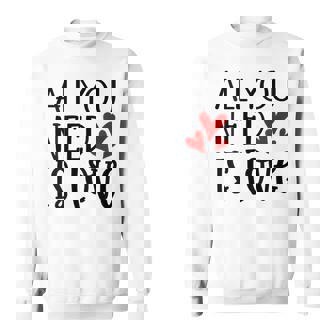 Couple Goals Heart All You Need Is Love Sweatshirt - Monsterry