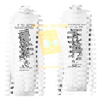 Couple I'm The Bottom Graham Cracker Smores Halloween Sweatshirt - Monsterry