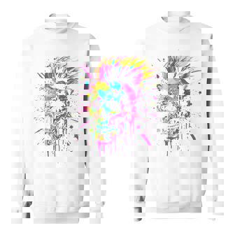 Cráneo De Esqueleto Calavera Motero Rock Punk Rock Manga Larga Camisa de entrenamiento - Regaloses