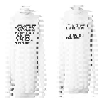 Crochet Naked Craft Granny Square Tunisian Vacation Raglan Baseball Tee Sweatshirt - Monsterry