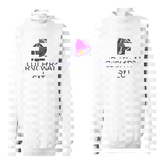 Crunchwrap Slut Bell Meme Sweatshirt - Seseable