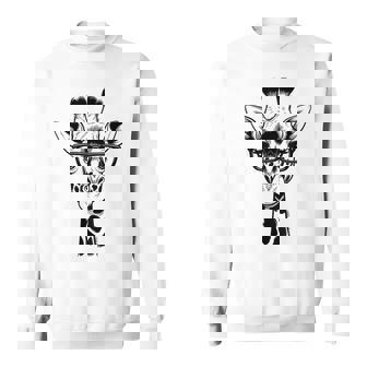 Cute Giraffe Graphic Casual Summer Cool Animal Lover Sweatshirt - Monsterry