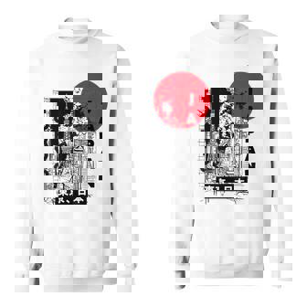 Da Japon Esthétique Rétro Bande Dessiné Cadeau Silhouette Tokyo Gris Adulte S Eu Small Regular Petite Col Officier Manche Courte 1 Count Sweater e - Cadeauxyz