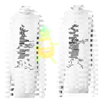 Dabbing Pineapple Dab Dance Move Fruit Vegetarian Fruits Sweatshirt - Monsterry