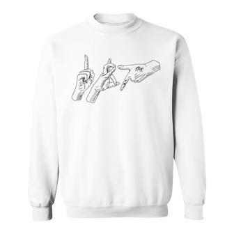 Deutschrap Hip Hop 187 Hand Shield Gesture Sweatshirt - Geschenkecke