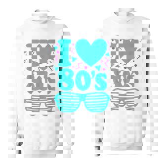 Disfraz De Fiesta Retro De Los Años 80 I Love The 80 Camisa de entrenamiento - Regaloses